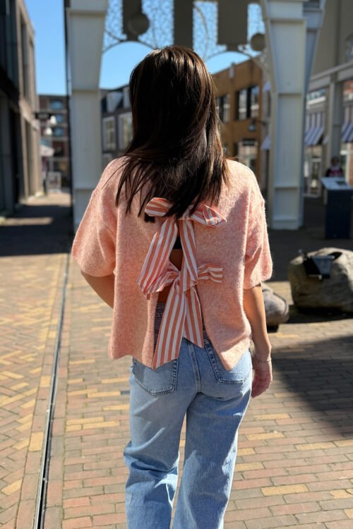 Oranje truitje met strikjes