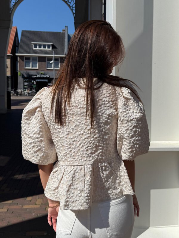 Taupe strik top Soof