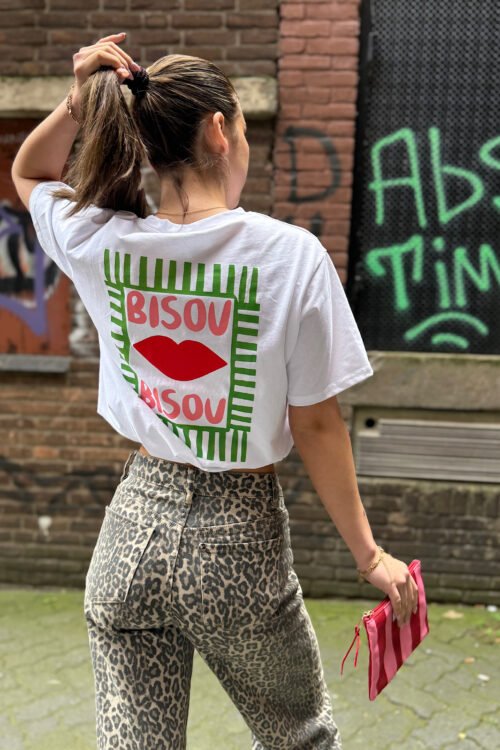 Wit t-shirt Bisou