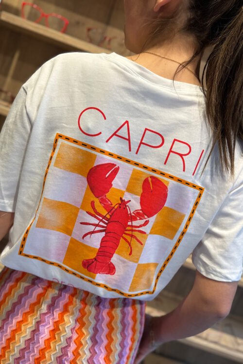 Wit t-shirt capri