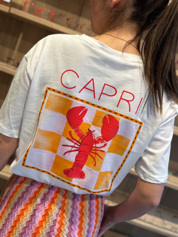 Wit t-shirt capri