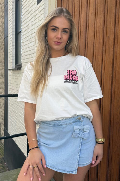 Wit t-shirt San Diego