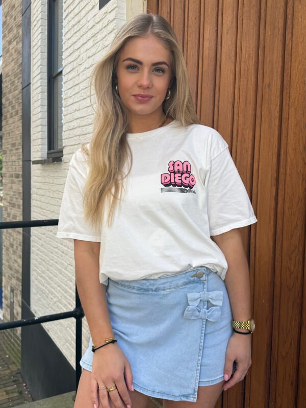 Wit t-shirt San Diego