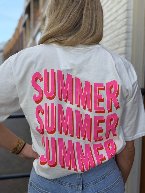 Wit t-shirt Summer