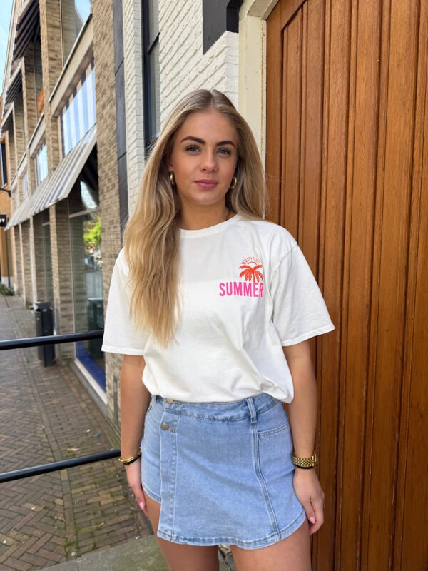 Wit t-shirt Summer
