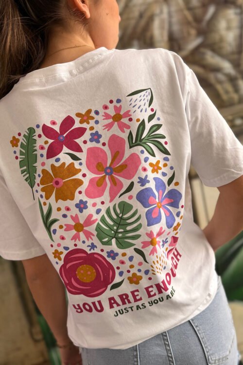 Wit t-shirt you are enough