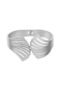 Zilveren schelp bangle