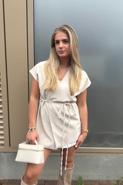 Beige gilet Evy