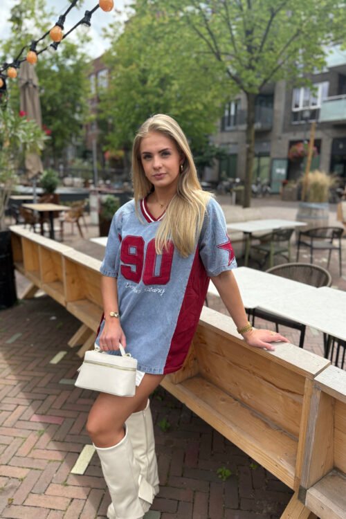 Bordeaux denim jersey