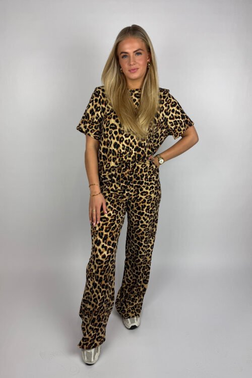 Bruine leopard broek Iza
