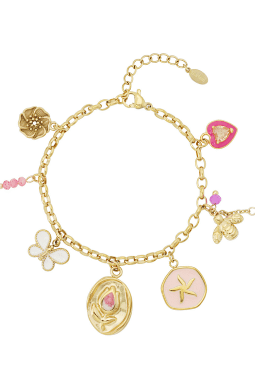 Gouden armband Lentebloesem