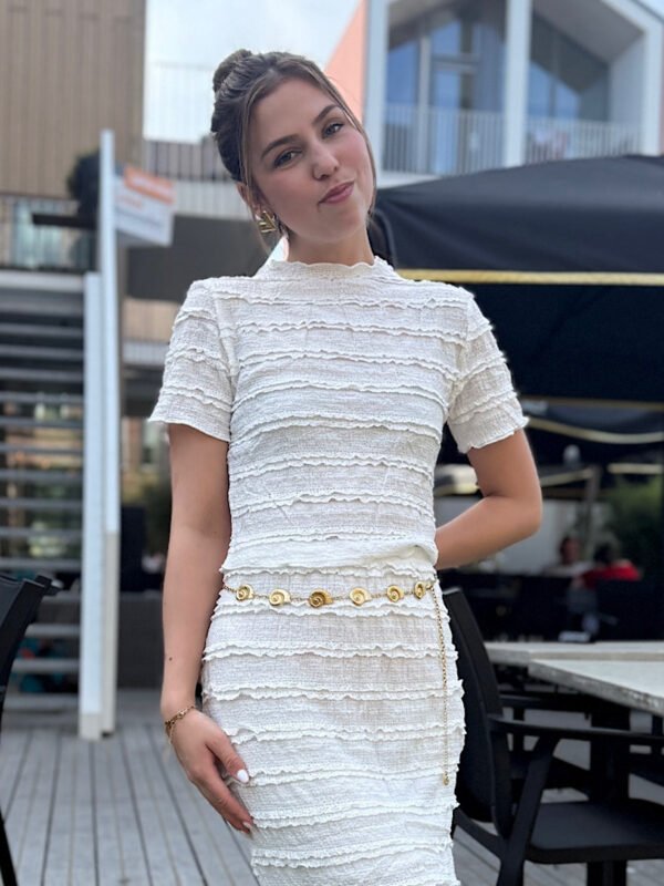Witte top Lacy