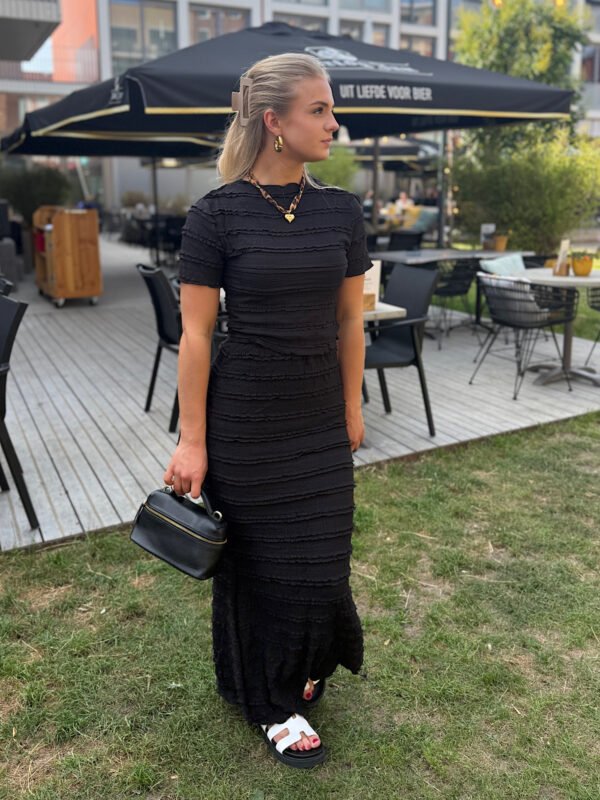 Zwarte top Lacy