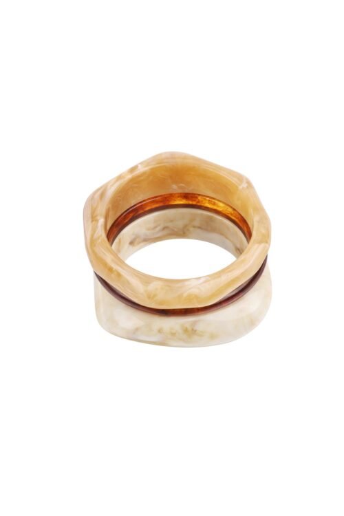 Beige zonsondergang armbanden
