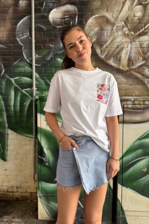 Blauw denim skort 8724