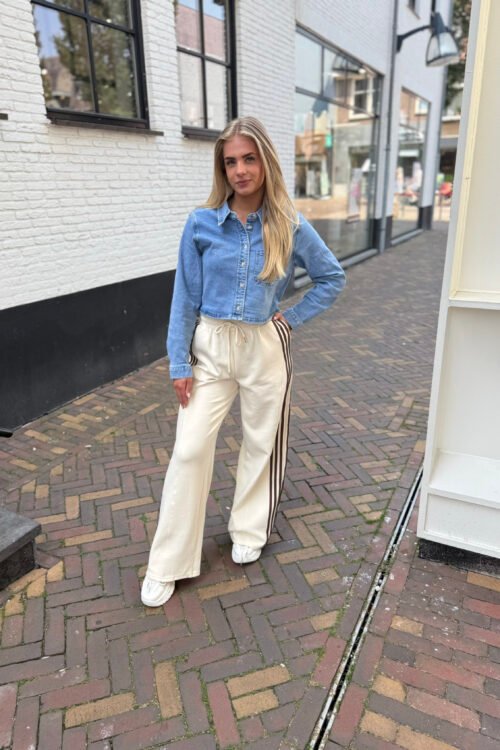 Blauw kort denim jasje 3213