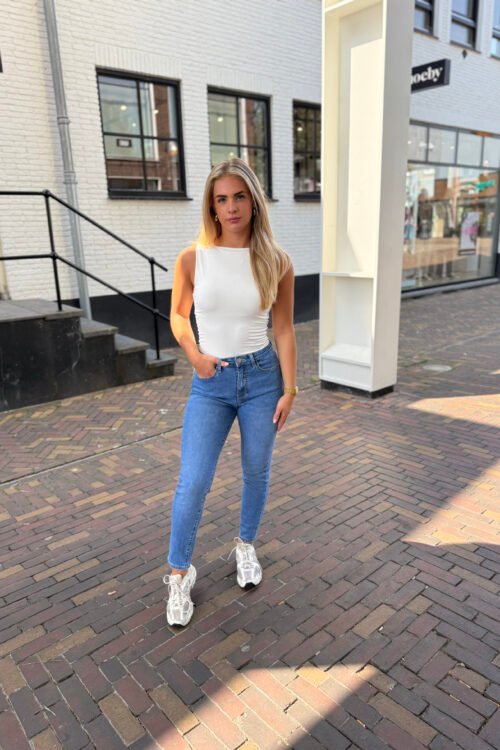 Blauwe skinny jeans 3277-2