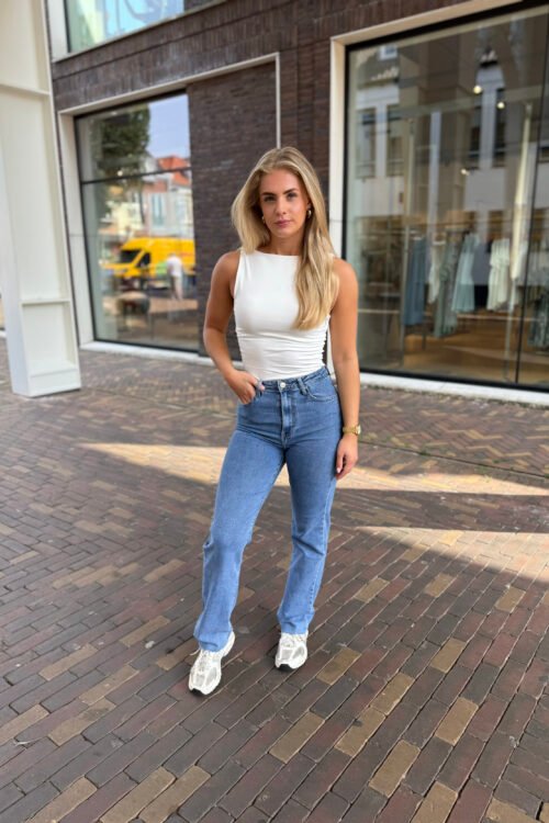 Blauwe straight leg jeans 2712