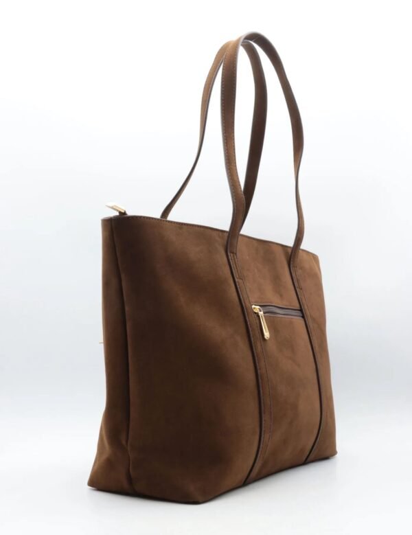 Bruine shopper met charms Lotje 7528