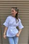 Witte blouse met strik op de rug