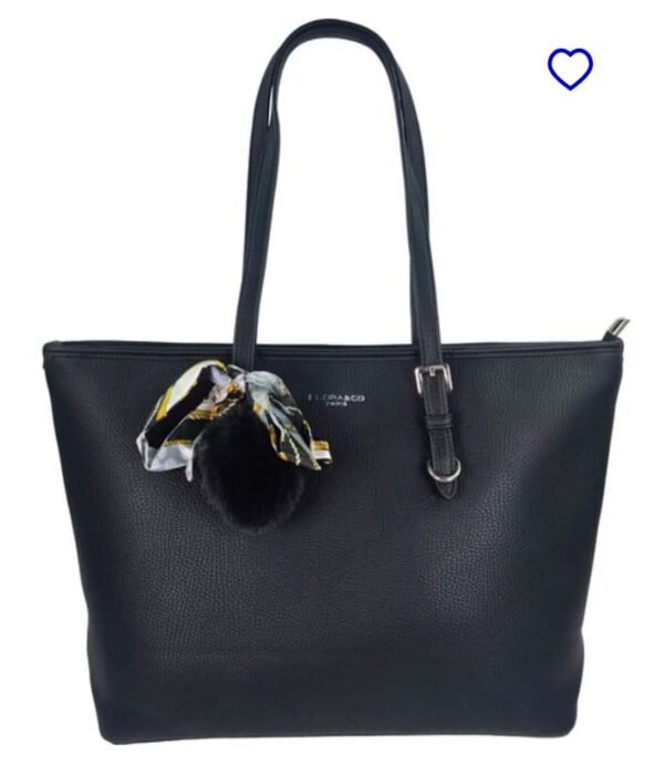 Zwarte shopper met sjaaltje Joy 2508
