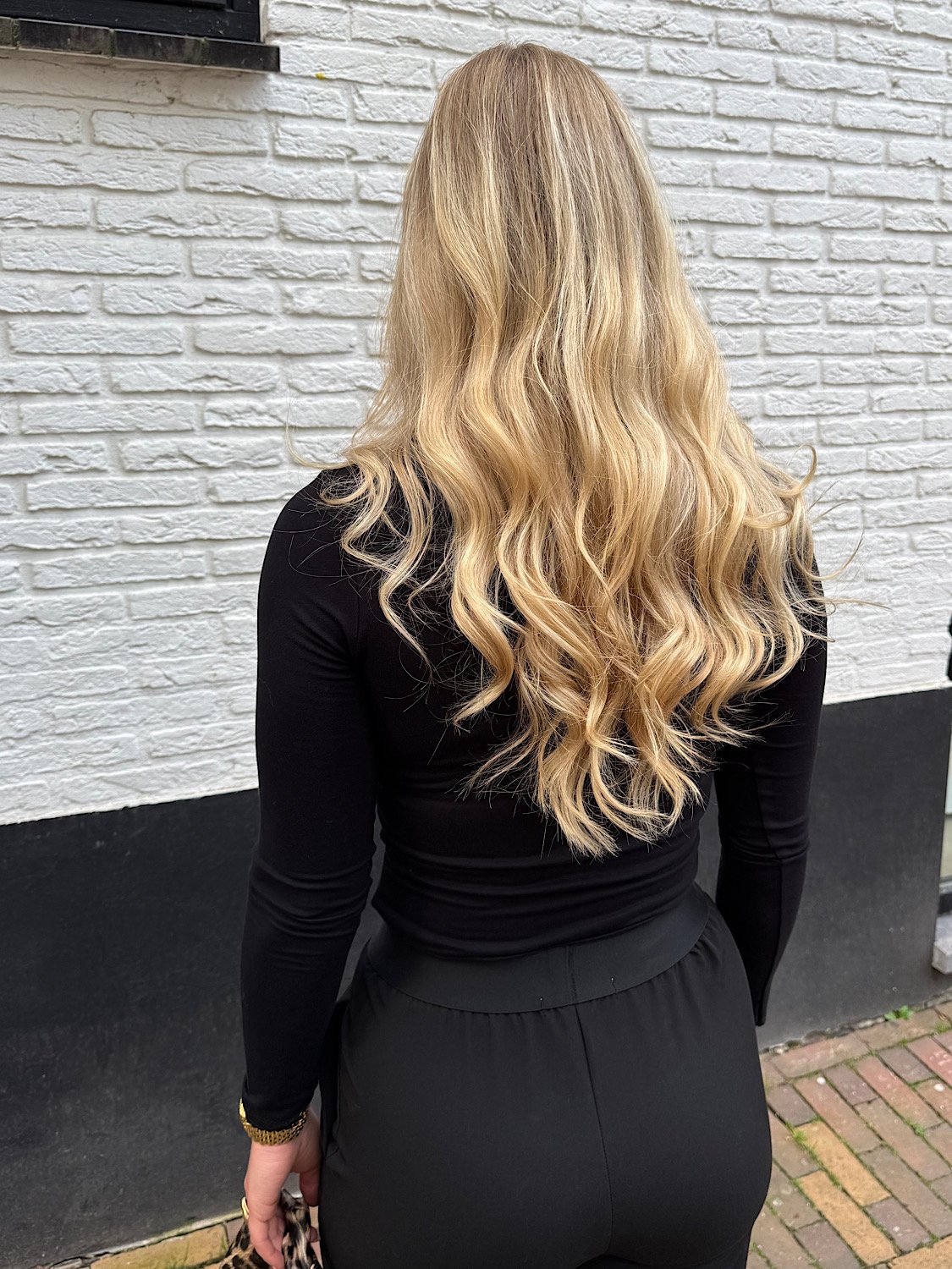 Basic top lange mouw Zia - zwart