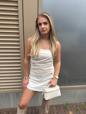 Beige bandeau top Evy