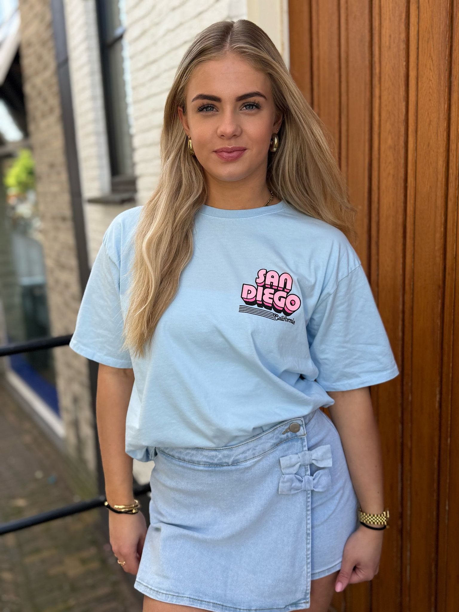 Blauw t-shirt San Diego