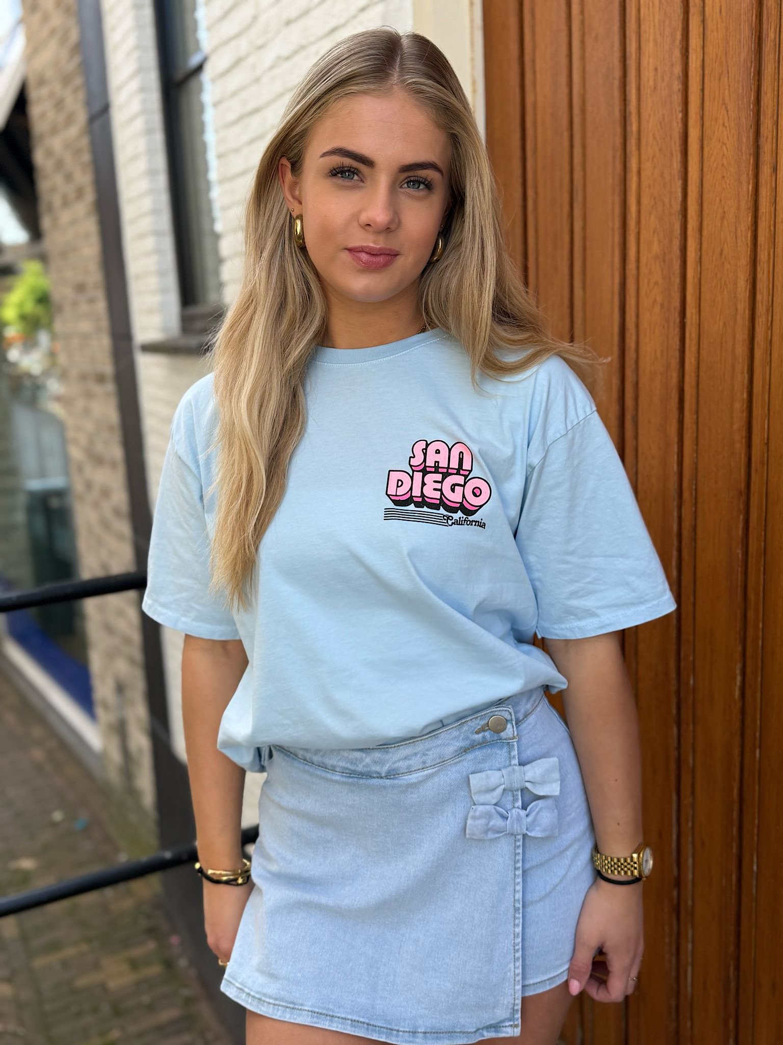 Blauw t-shirt San Diego