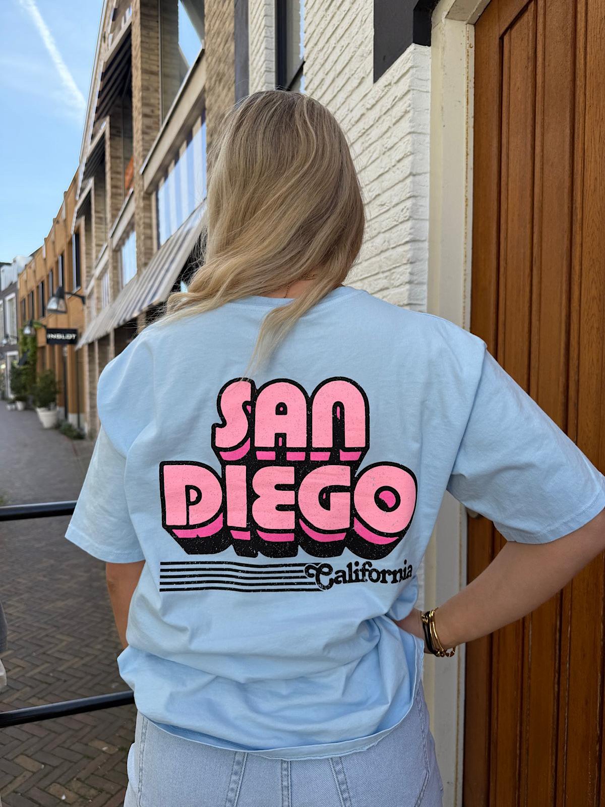 Blauw t-shirt San Diego