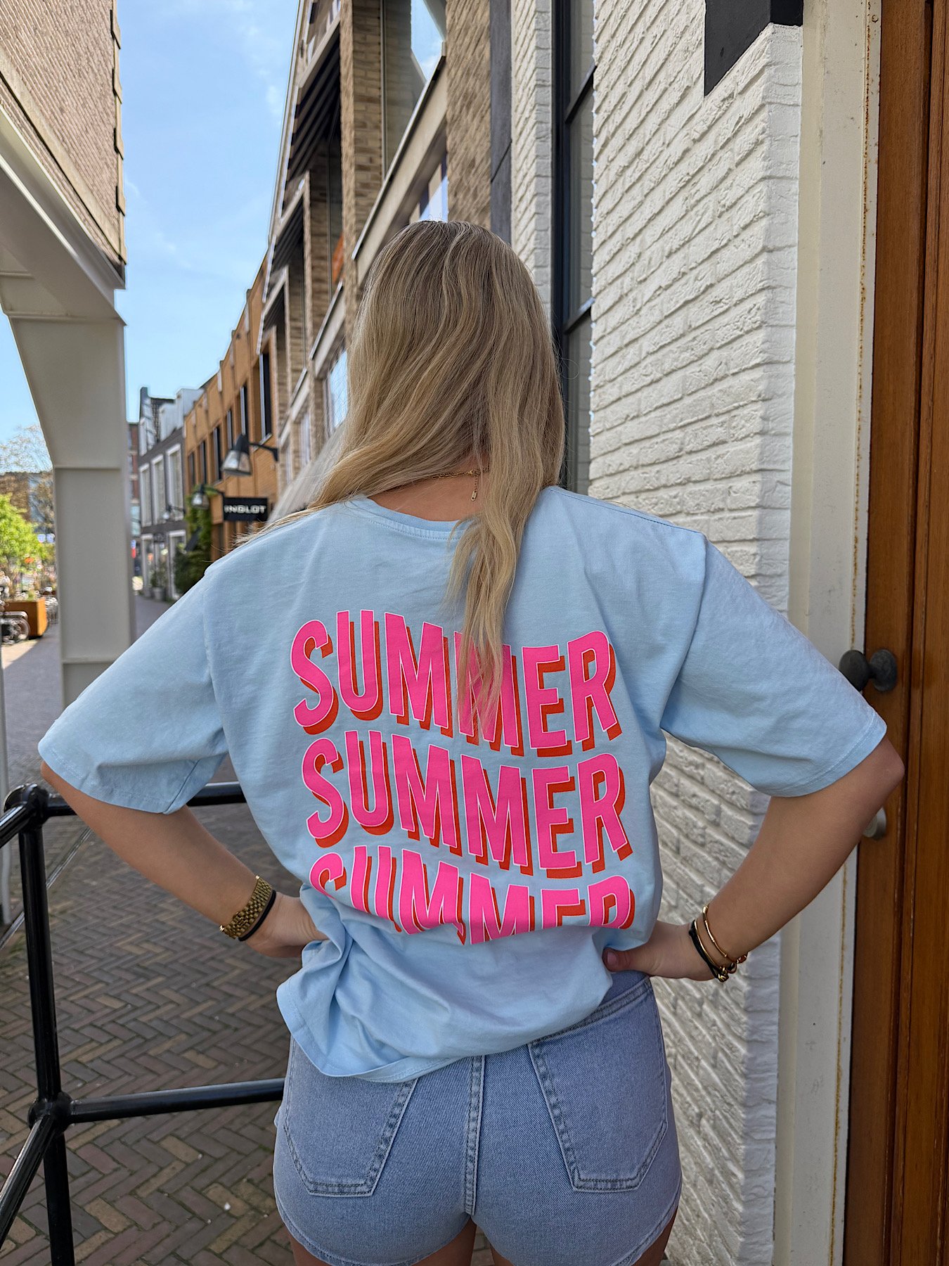 Blauw t-shirt Summer