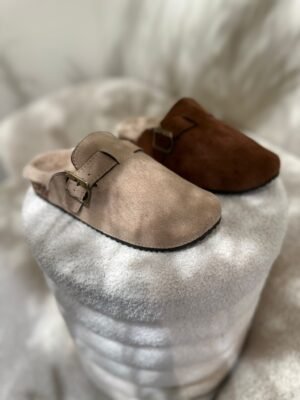Bruine instapper clogs