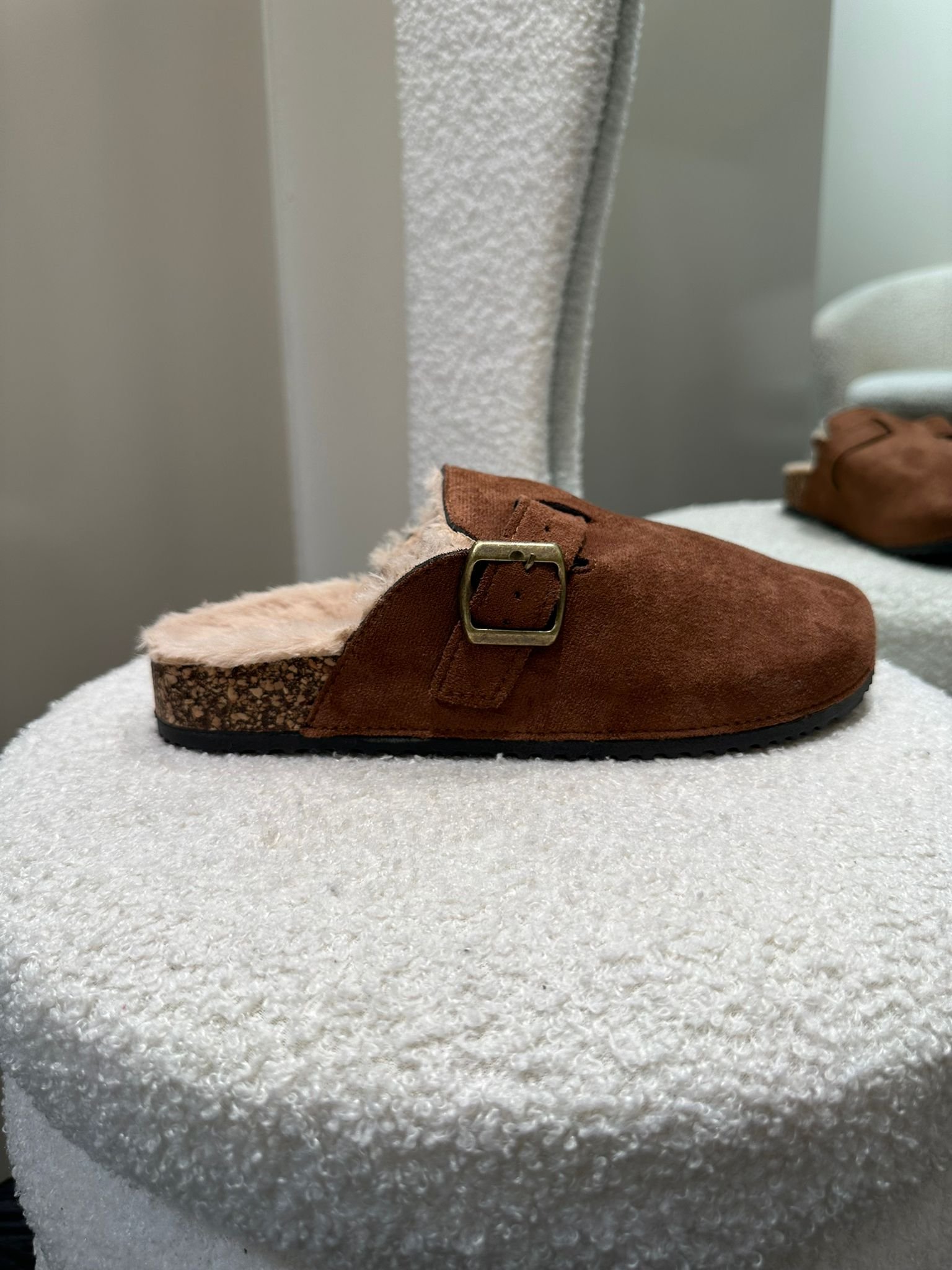 Bruine instapper clogs