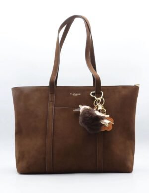 Bruine shopper met charms Lotje 7528