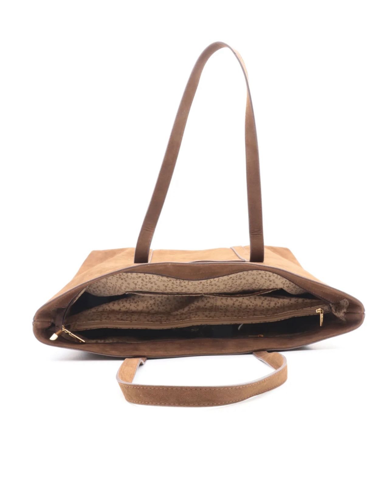 Bruine shopper met charms Lotje 7528