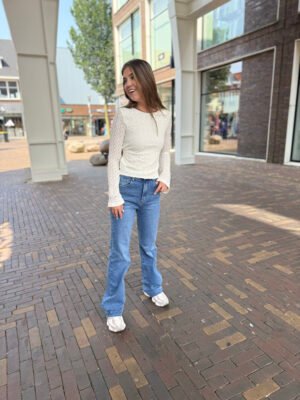 Donkerblauwe extra tall wide leg jeans 2623