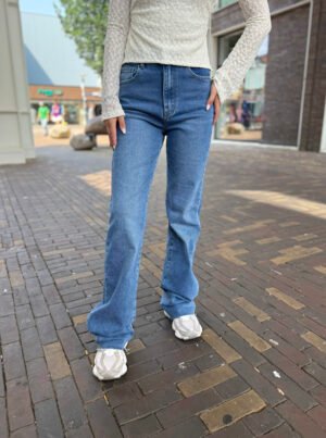 Donkerblauwe extra tall wide leg jeans 2623