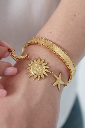Gouden pijl armband