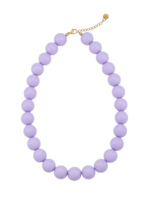 Grote kralen ketting - lila