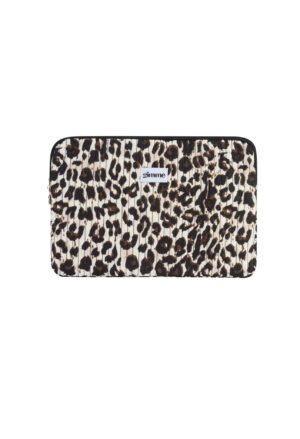 Laptop hoes - donker leopard