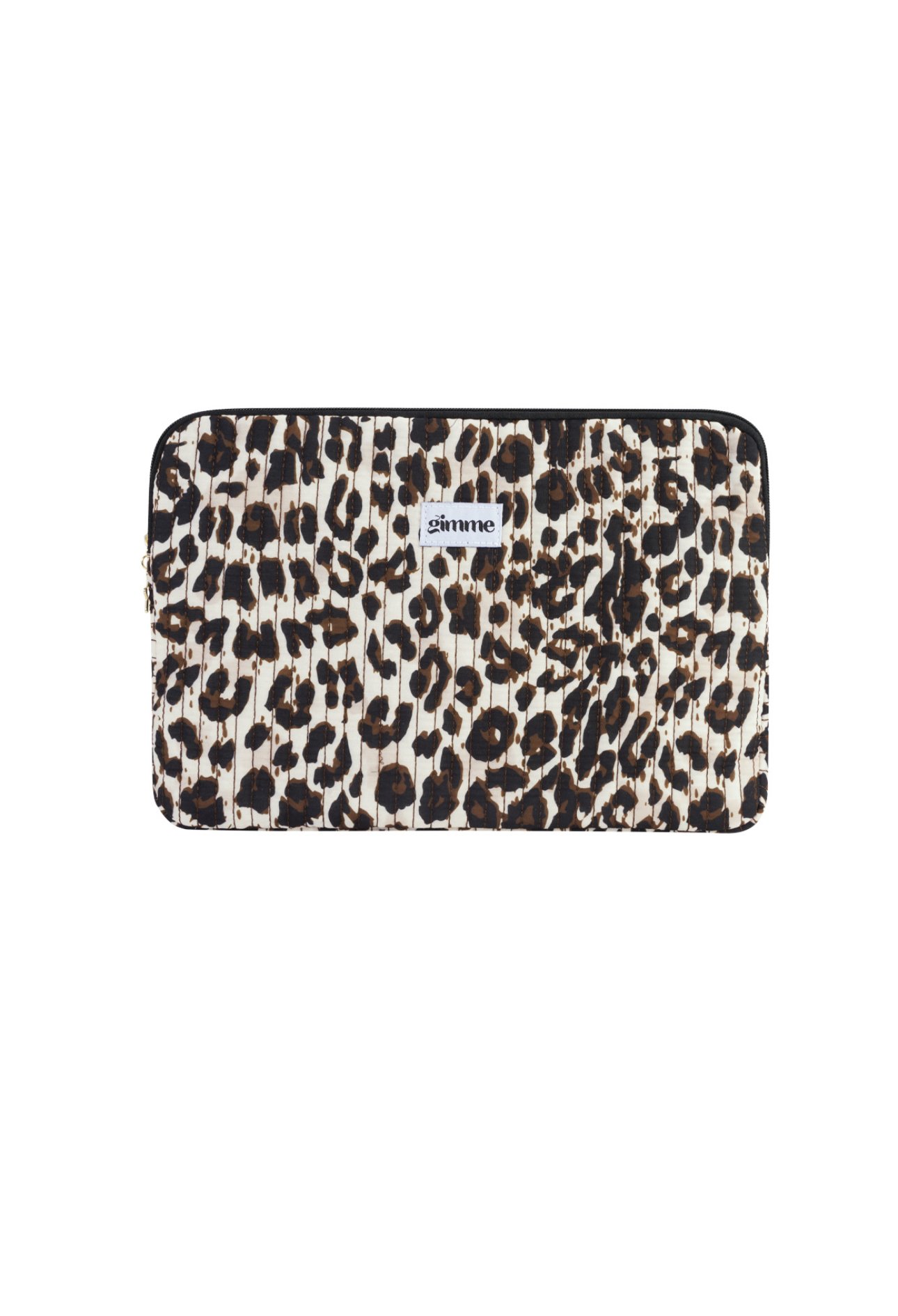 Laptop hoes - donker leopard