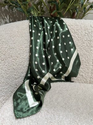 Polkadot sjaaltje - groen