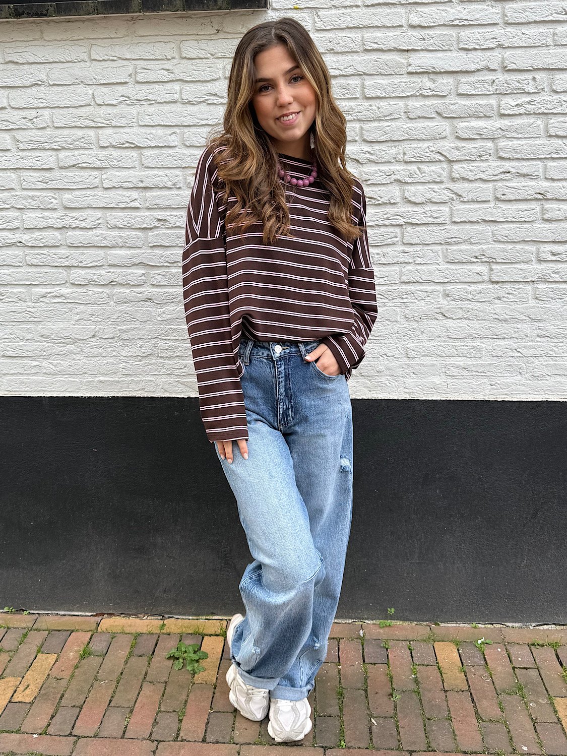 QH - Donkerblauwe ballon fit jeans 3837