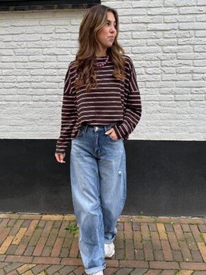 QH - Donkerblauwe ballon fit jeans 3837