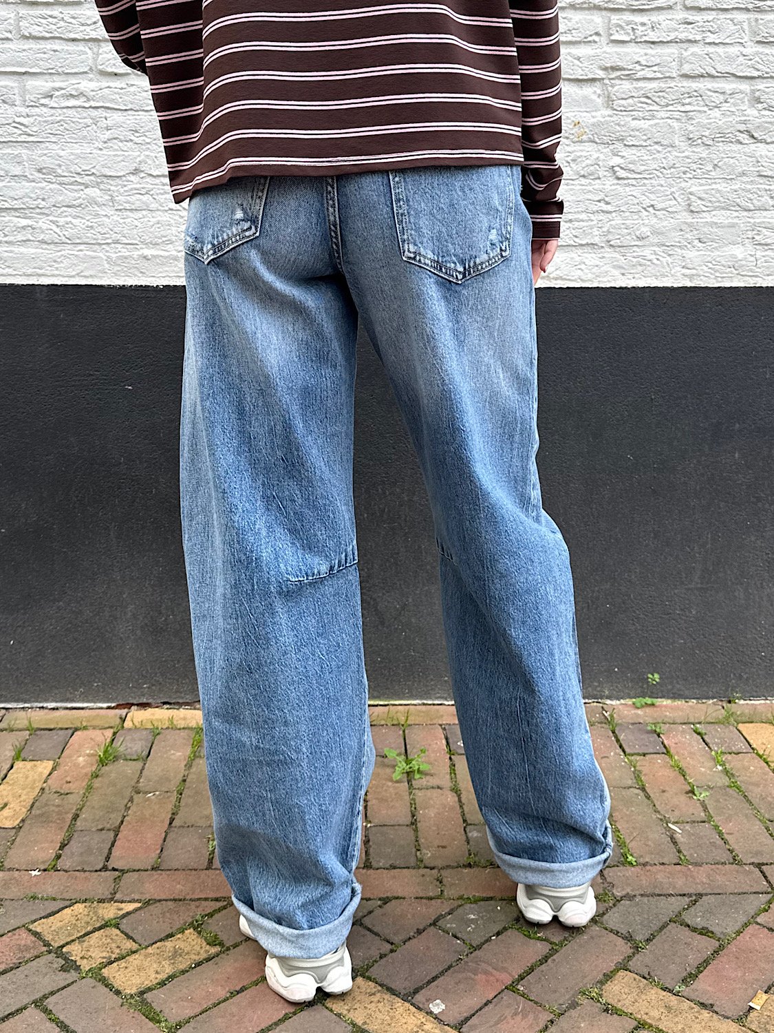 QH - Donkerblauwe ballon fit jeans 3837