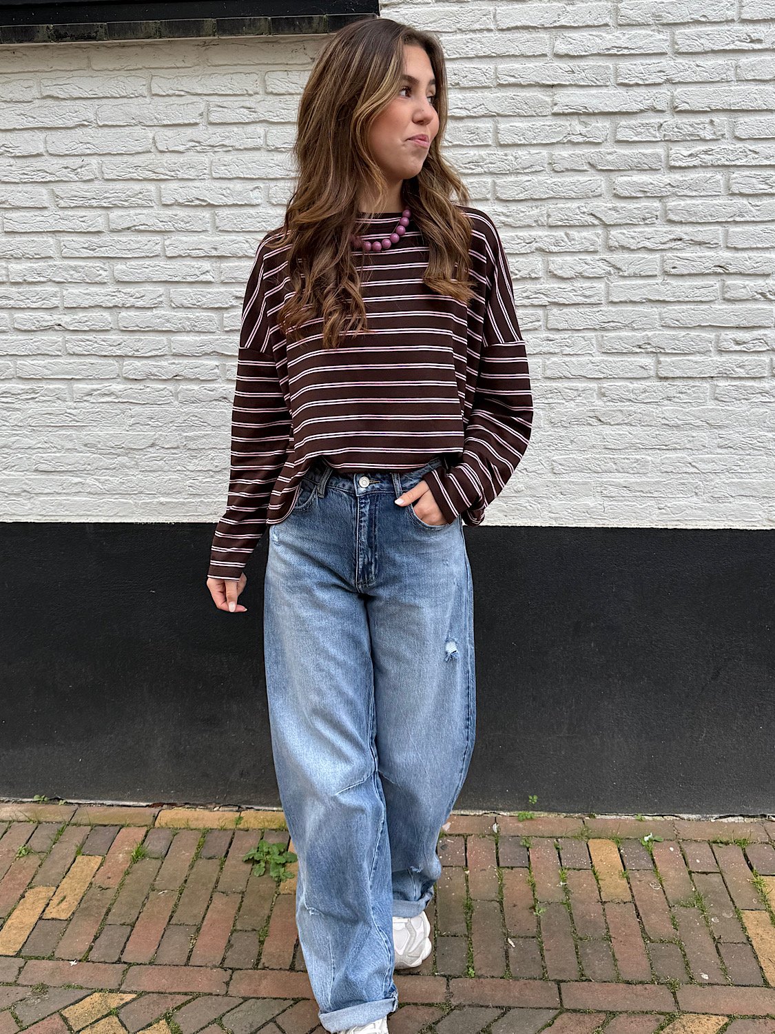 QH - Donkerblauwe ballon fit jeans 3837