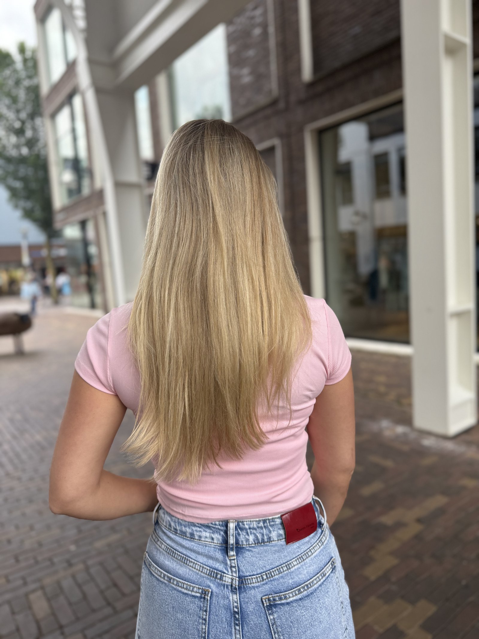 Roze cropped shirt Deborah