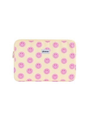 Smiley laptophoes - geel