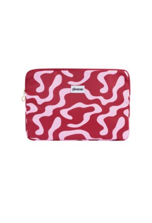 Trend patroon laptophoes - bordeaux