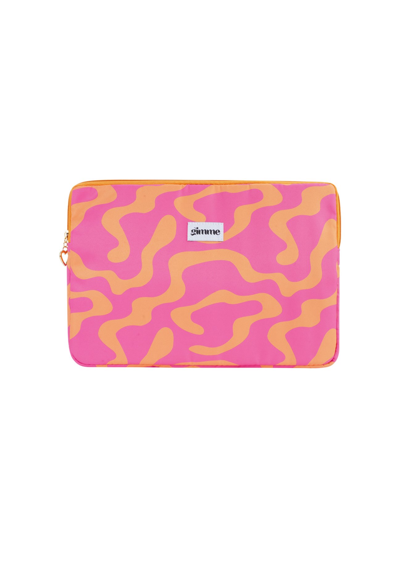 Trend patroon laptophoes - fuchsia